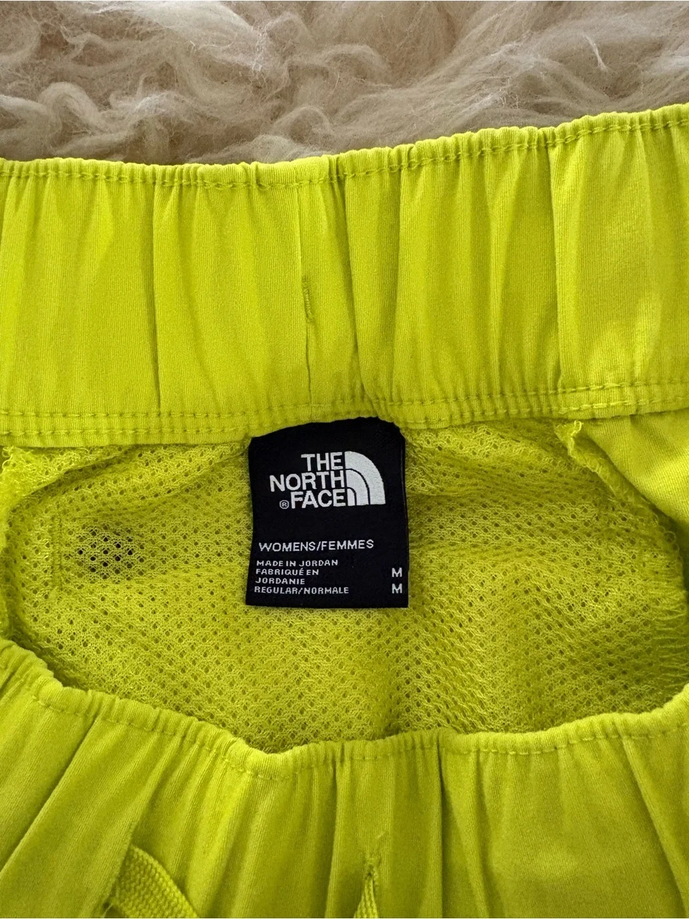 The North Face Class V Neon Green/ Yellow Performance Athletic Shorts